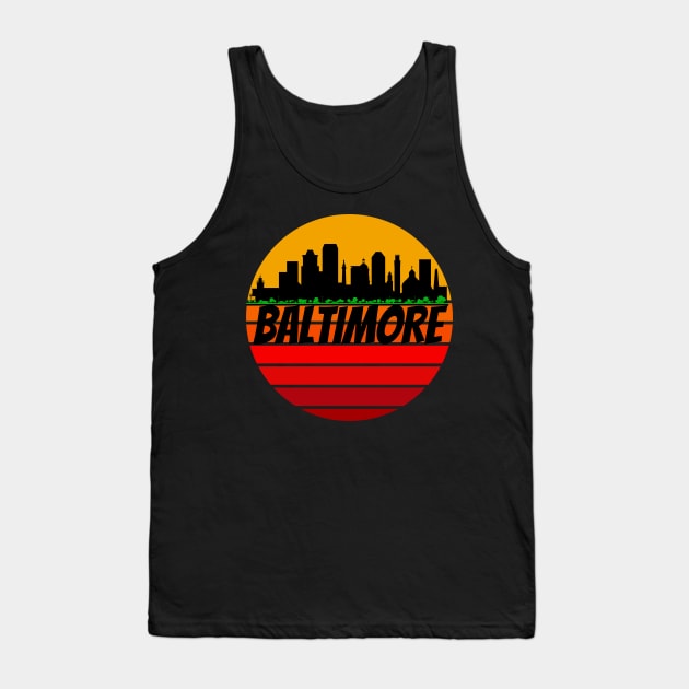 BALTIMORE SUNSET DESIGN Tank Top by The C.O.B. Store